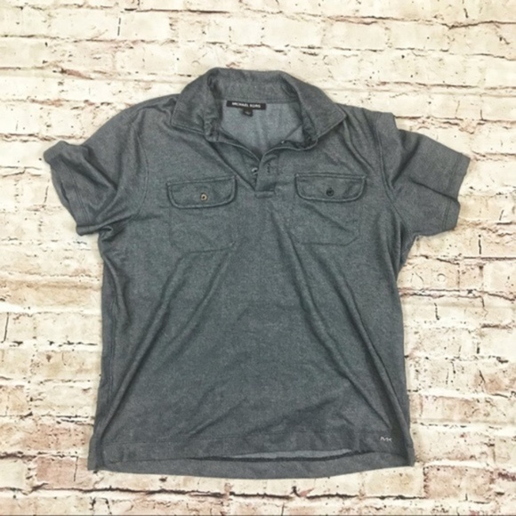 Michael Kors Other - Michael Kors Mens Blue / Gray Short Sleeve Shirt